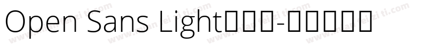 Open Sans Light手机版字体转换